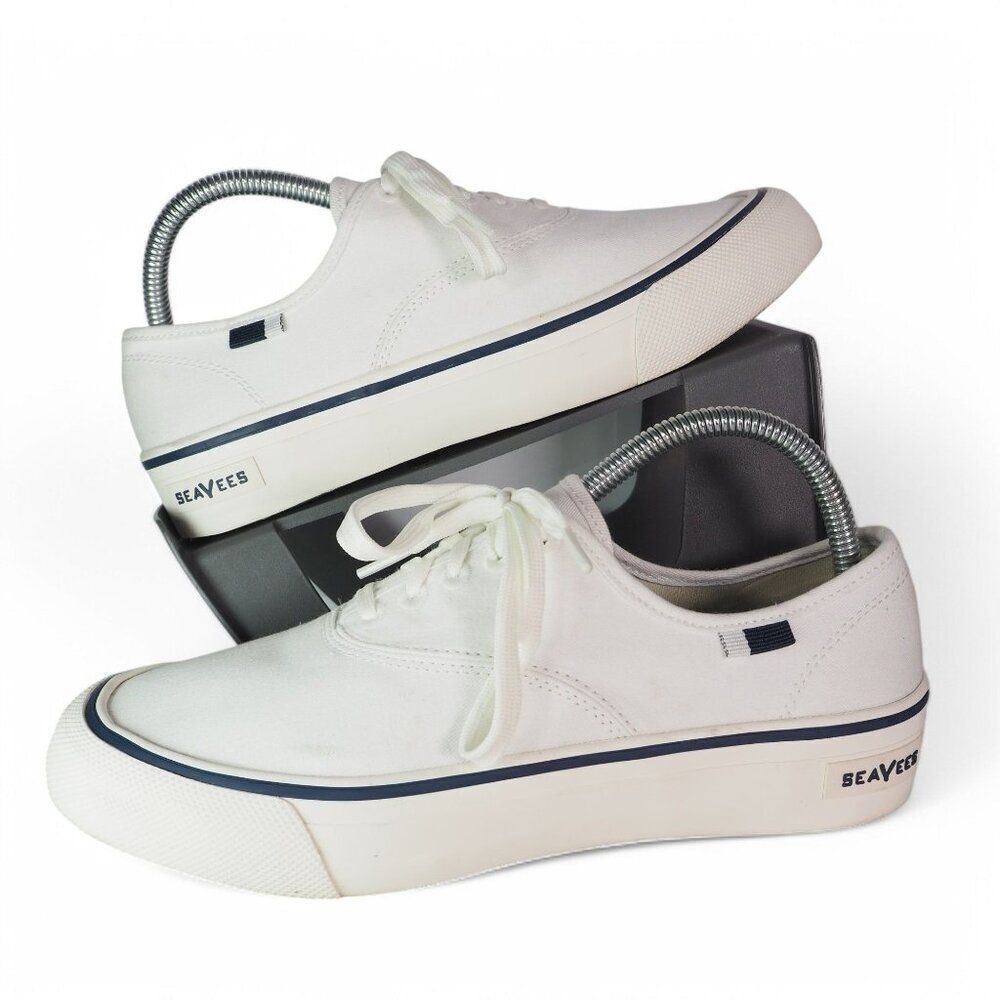 SeeVees‎ SeaChange CVO Casual Canvas Sneakers White Sand Men's 7.5 Women's 9.5